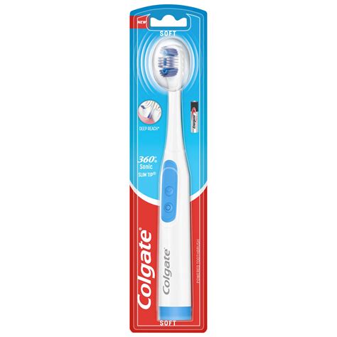 Colgate 360 Sonic Slim Tip Battery Powered Toothbrush | Dental Care | Iceland Foods