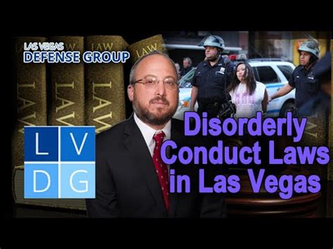 "Disorderly Conduct" Laws in Las Vegas & Clark County