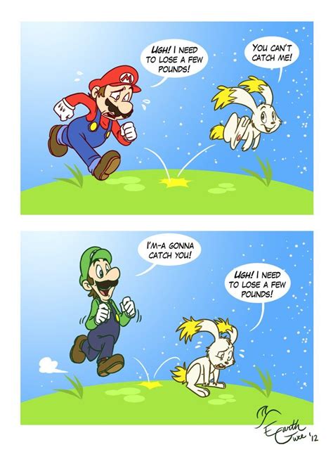 Catch 'Dem Rabbits! by EarthGwee | Mario funny, Mario comics, Super ...