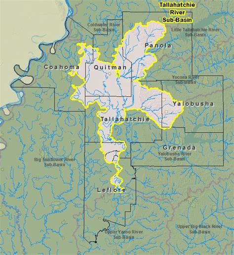 Risk Map - Tallahatchie River Sub-Basin