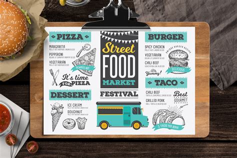 Creative Food Truck Menu - Barcelona Design Shop