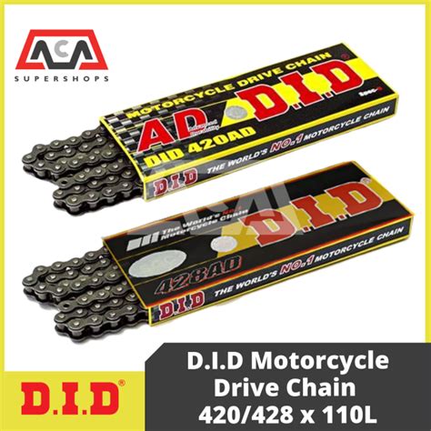 DID CHAIN Original Motorcycle Chain 420 / 428 x 110, 120, 130 | Lazada PH