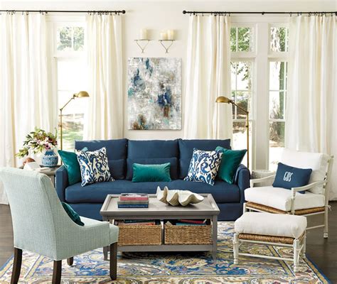 Living Room Color Schemes Blue Couch - Home Design Ideas