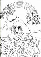 Candyland Coloring Printables Pages sketch template