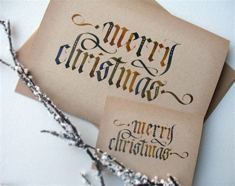 Calligraphy Christmas Cards on Behance