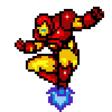 Ironman Flying Pixel Art Pixel Art Iron Man Pixel Art Pixel Art Disney | My XXX Hot Girl