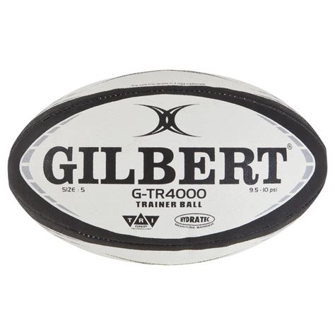GTR 4000 Size 5 Rugby Ball - Black GILBERT - Decathlon