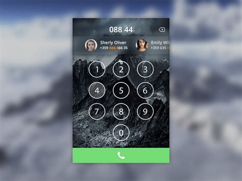 Day 003 - Modern Dial Pad by Krasi Stoyanov on Dribbble