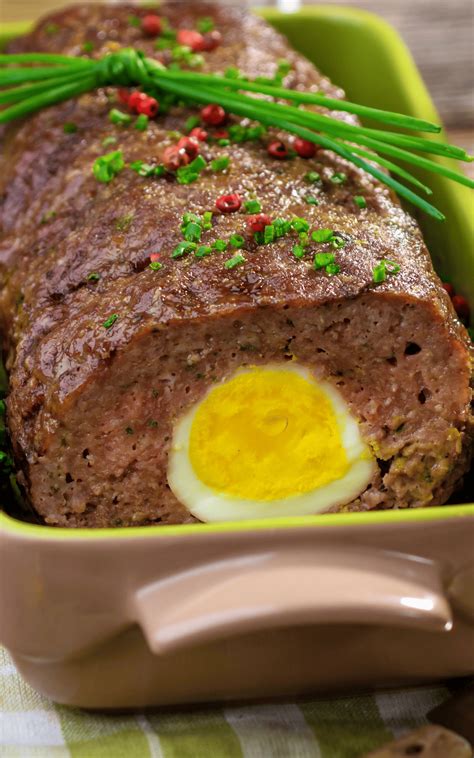 German Meatloaf with Hard-Boiled Eggs - Easy and Delish