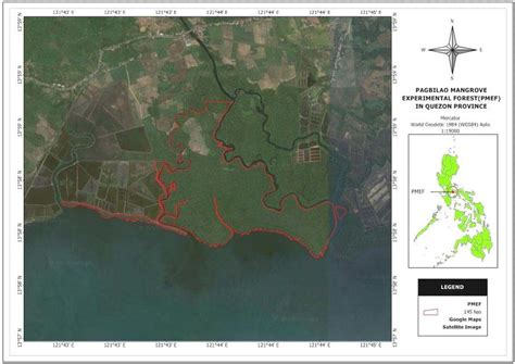 Location map of Pagbilao Mangrove Experimental Forest, Quezon, Philippines | Download Scientific ...