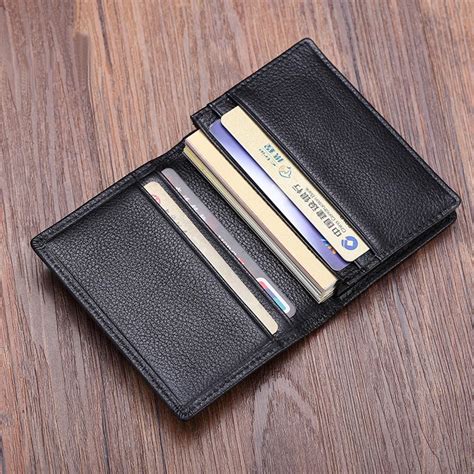 Fashion Genuine Leather Credit card holder men card id holders Women business card holder ...