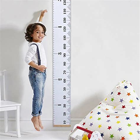 Wall Hanging Height Ruler Wall Sticker Baby Growth Chart Hanging Rulers ...