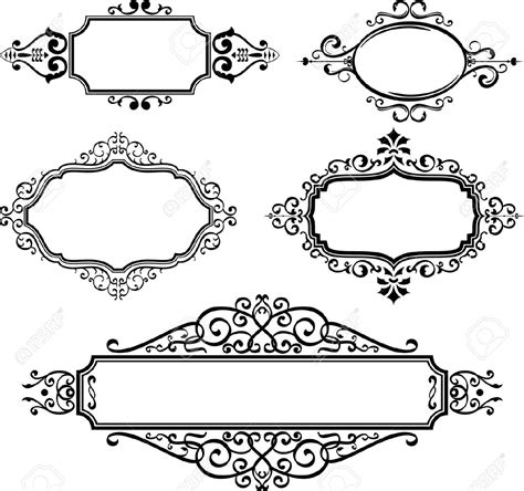 Scroll Frame Vector at GetDrawings | Free download