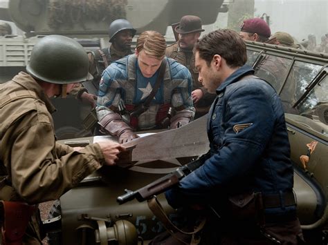 Captain America and Bucky Barnes Plan-Captain America-The First Avenger HD Movie Wallpaper ...