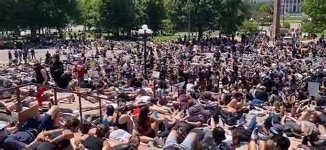 [WATCH] Thousands of Colorado Protesters Lay On Ground & Chant