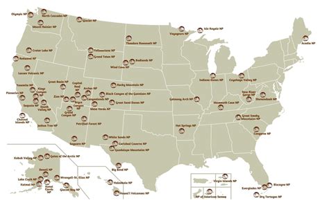 National Parks In Us Map The World Map | Sexiz Pix