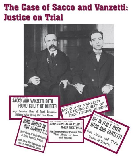 Sacco & Vanzetti: Justice on Trial | Mass.gov