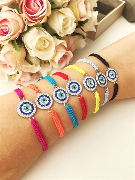 Evil Eye Bracelet Nazar Boncuk Bracelet String Evil Eye - Etsy