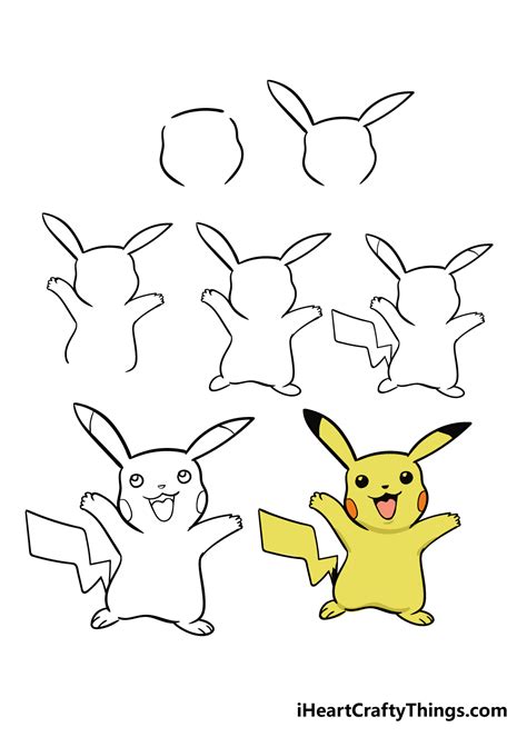 Hướng dẫn chi tiết cách vẽ pikachu đơn giản với 7 bước cơ bản - Thiết ...