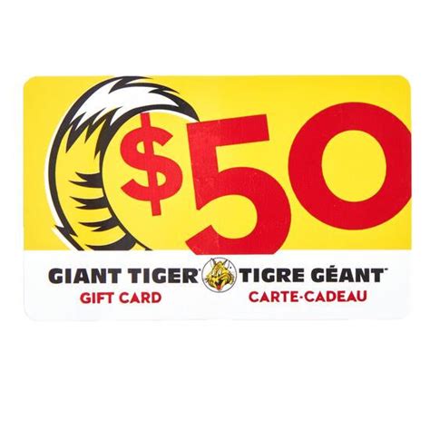 Giant Tiger Gift Card - $50