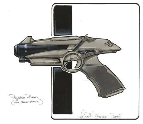 STAR TREK ENTERPRISE Phaser Concept Designs by Johnny Eaves « Film Sketchr