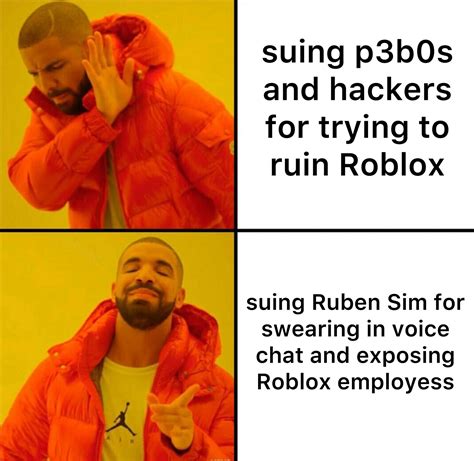 Ruben Sim vs Roblox in a nutshell : r/GoCommitDie