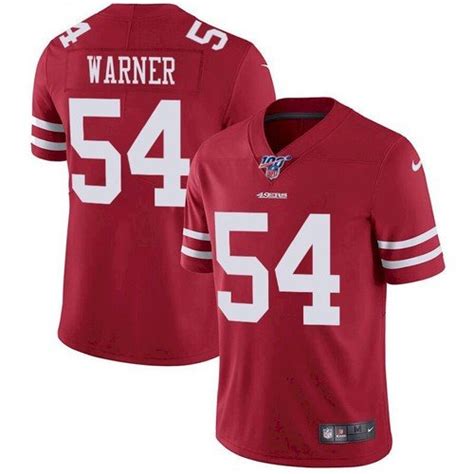 Niners Fred Warner 100th Season Jersey – US Sports Nation