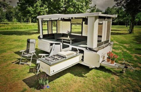 Pop Up Trailer Can Expand Into A Outdoor Party In Just 30 Seconds