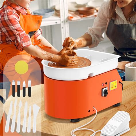 Buy InLoveArts 25CM 350W Electric Pottery Wheel Machine Ceramic Work Clay Art Craft DIY Clay ...