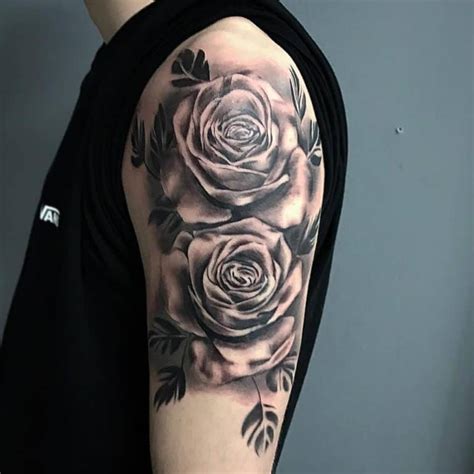 Black and Gray Rose Tattoo Ideas