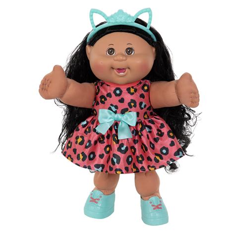 14" Kitty Girl MED BRO BLK Cabbage Patch Kids