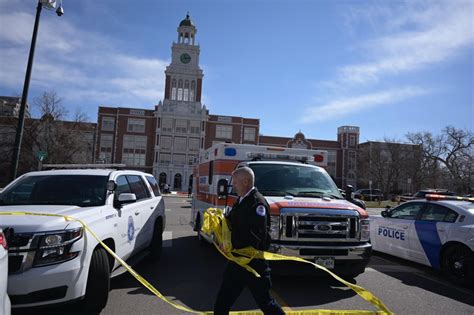 East High School shooting: 2 adults shot at school, one in critical condition, police say