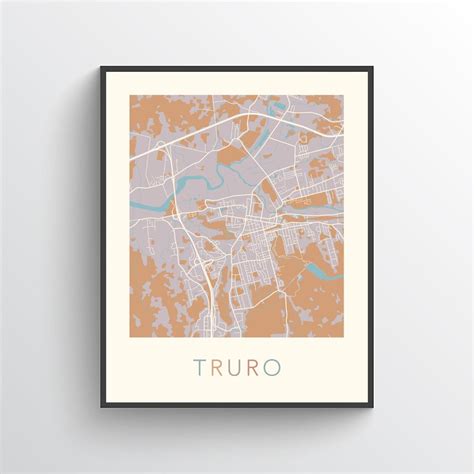 Truro Map Print, Truro NS, Truro Poster, Truro City Map, Truro Gift Map ...