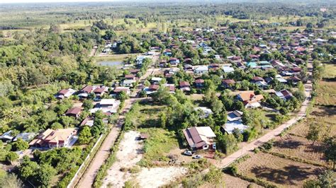 Aerail view of drone city town. 13645781 Stock Photo at Vecteezy