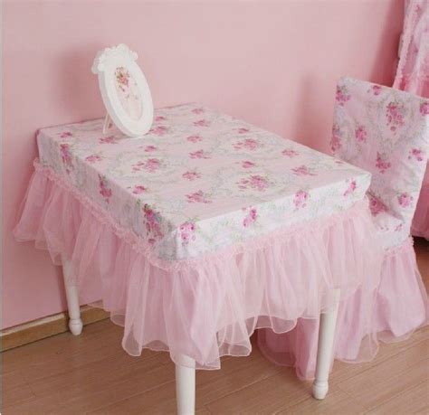 1 PC Pink Floral Princess Lace Rectangle Tablecloth Table Cloth Style E | Shabby chic decor ...