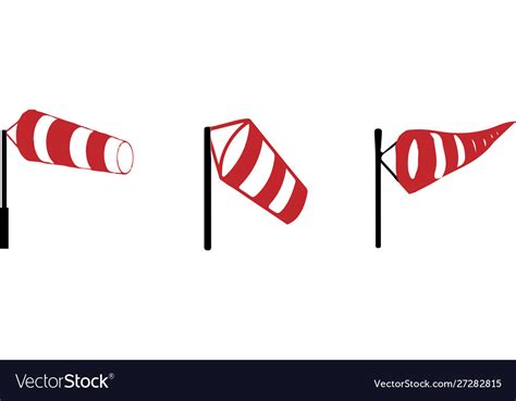 Wind sock isolated on background Royalty Free Vector Image