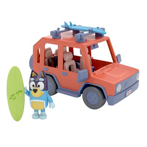 Buy Bluey, 4WD Family Vehicle, with 1 Figure and 2 Surfboards ...