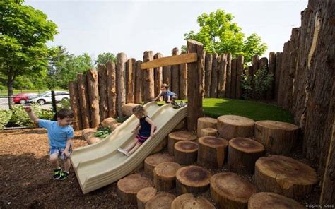 Fun DIY Playground Ideas 008 | Backyard playground, Natural playground, Backyard