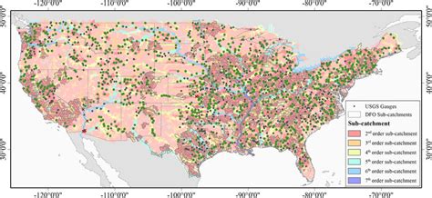 Flood events observed by USGS gauges and DFO during 1998-2013. The... | Download Scientific Diagram