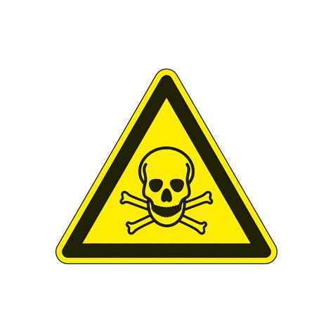 Warning Sign: Warning of toxic materials 200 mm | HILPRESS