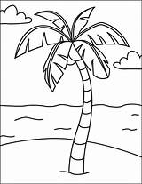 Straightforward Learn How To Draw A Palm Tree Tutorial &  sketch template