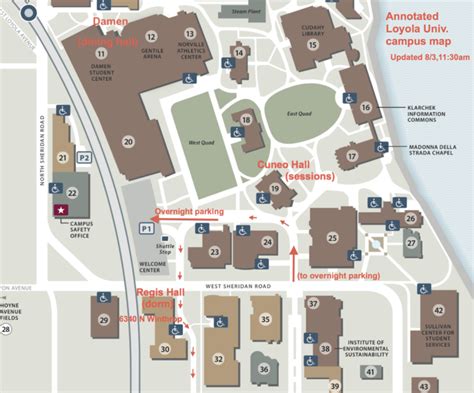 Loyola University Lakeshore Campus Map - Tourist Map Of English