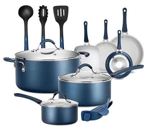 Nutrichef 14pc. Professional Cookware Set - QVC.com