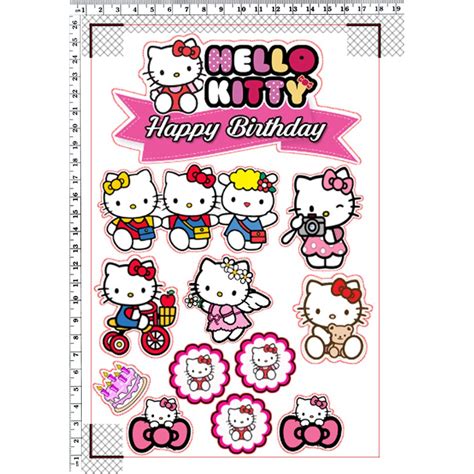 Hello Kitty Cake Topper Clip Art