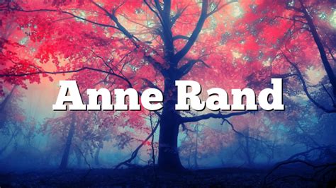 Anne Rand | Pentecostal Theology