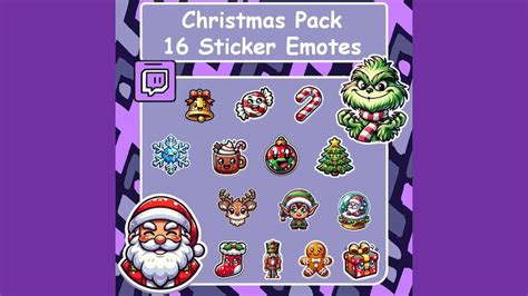 Christmas Twitch Emotes, Discord Emotes, Cute Emotes, X-mas Emotes ...