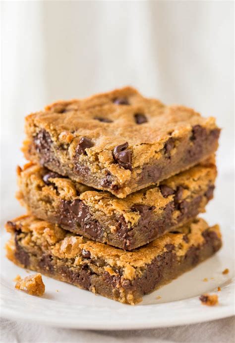 Holiday Dessert - Chocolate Chip-Butterscotch Bars - Blog - Fitness ...