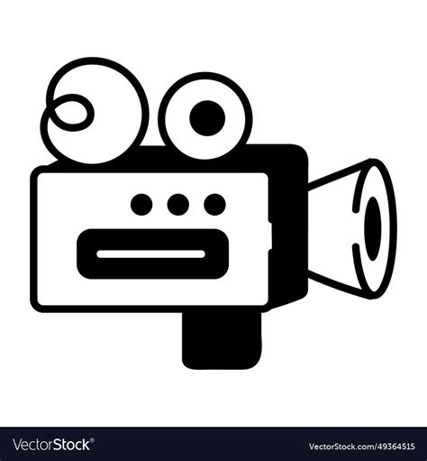 Movie camera Royalty Free Vector Image - VectorStock