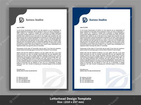 Premium Vector | Letterhead Pad