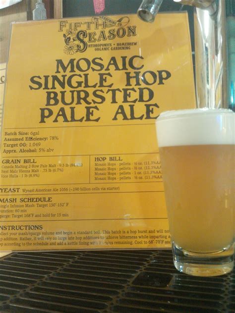 Mosaic Single Hop Bursted Pale Ale